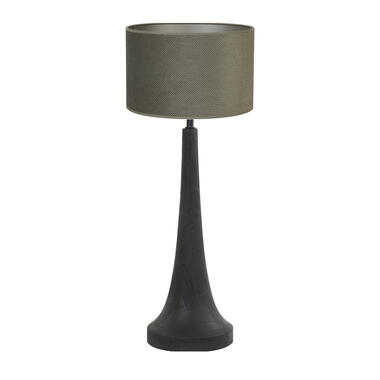 Lampe à poser Jovany/Vandy - Noir/ Vert olive - 30x30x74cm product