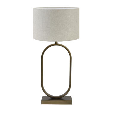 Lampe à poser Jamiri/Livigno - Bronze antique/ naturel - 30x30x67cm product