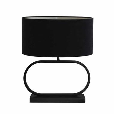 Lampe à poser Jamiro/Velours ovaal - Noir/ Noir - 38x17,5x48,5cm product