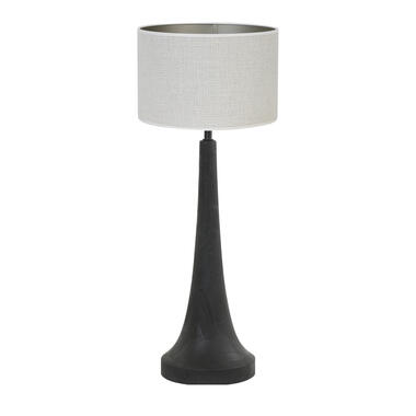 Lampe à poser Jovany/Saverna - Noir/ Protéines - 30x30x74cm product