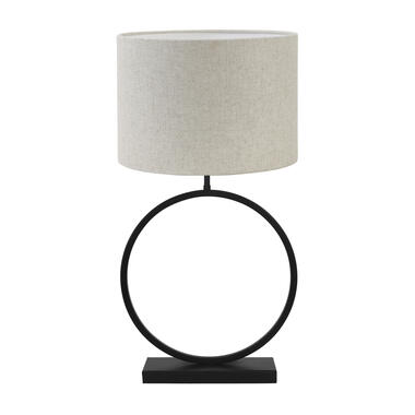 Lampe à poser Liva/Livigno - Noir/ Naturel - 40x40x78,5cm product