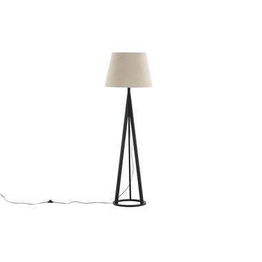 Nala floor lamp - 160 cm - linen - black product