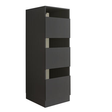 Interiax WASHWALL 'Mary' Armoire à paniers linge Anthracite - 162x50x67.5 cm product