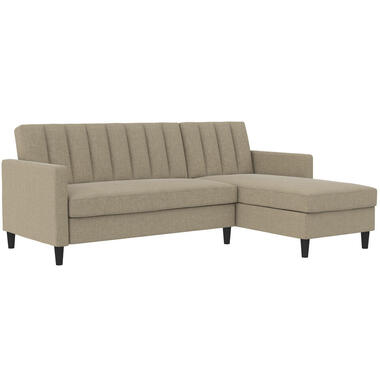 Celine - Canapé clic-clac d'angle 3 places en tissu cappuccino product