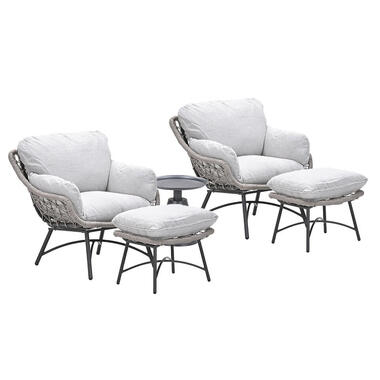 Garden Impressions loungestoelen Selene - Tepa taupe - 3-delig product