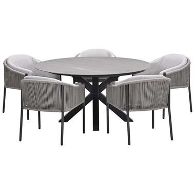 Ensemble de jardin Garden Impressions Delvin - Duuk - taupe - Ø150 cm - 6 pièces product