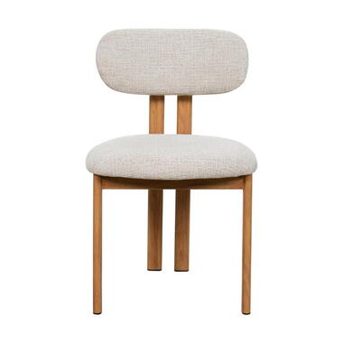 Chaise Salle à Manger Naturel/Beige - Assise 49cm - Noor - Lot de 2 product
