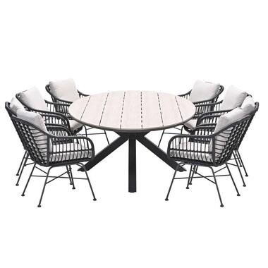 Ensemble de jardin Lucas 9 pièces - Table de jardin Tulli 280x140 cm product