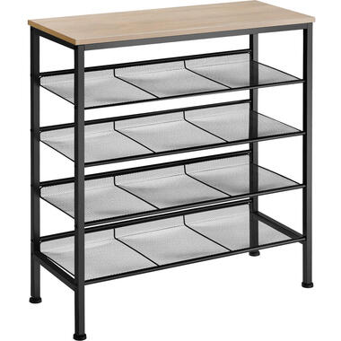 tectake Étagère à chaussures BOURNEMOUTH 75,5x30,5x85,5cm product