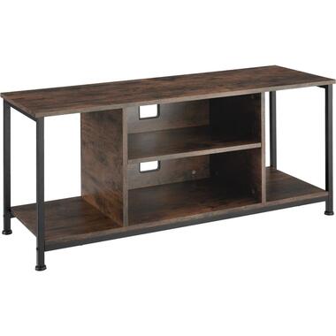 tectake TV-meubel met 4 open vakken en verstelbare plank product