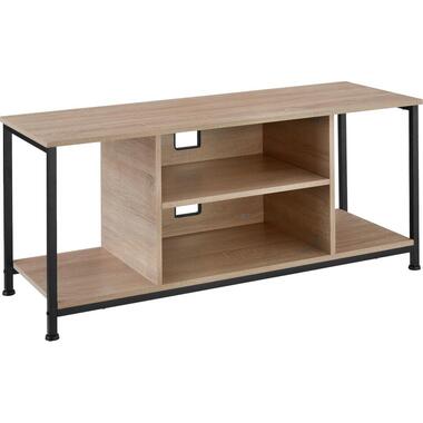 tectake Meuble bas avec quatre compartiments ouverts et une étagère variable product