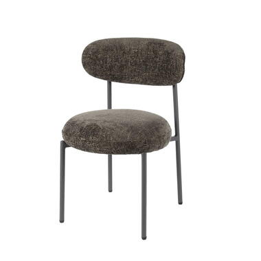 Chaise de salle à manger Marron - 52x57x81cm - Round Tissee - Lot de 2 product