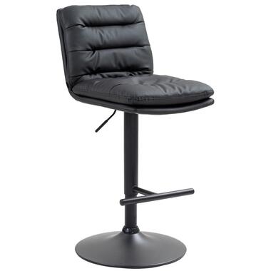 CLP Tabouret de bar Damar Noir Cadre - Similicuir - Noir product