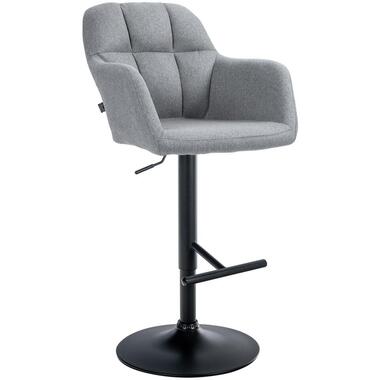 CLP Tabouret de bar Natoma Noir Cadre - Tissu - Gris product