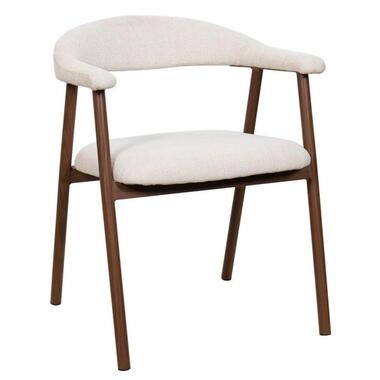 Eetkamerstoel Walnoot - Zithoogte 48cm - Mila - Set van 2 product