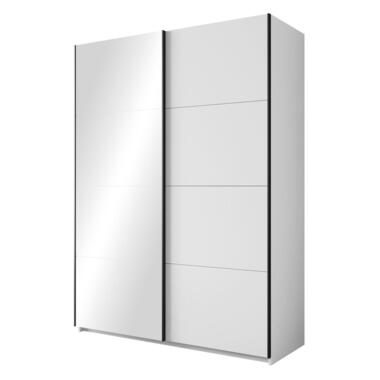Meubella Armoire Zapata - Blanc - 150 cm - Avec miroir product