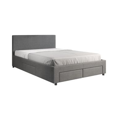 Meubella Lit double Suente - Gris - 140x200 cm product
