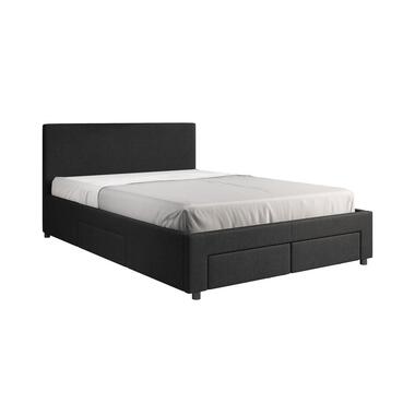 Meubella Lit double Suente - Noir - 140x200 cm product