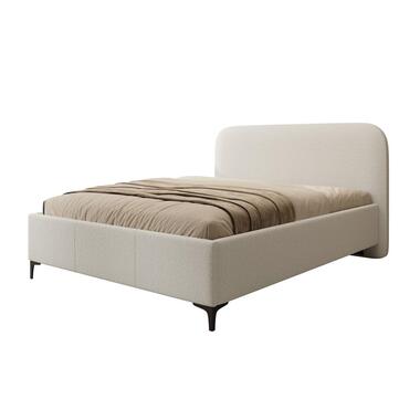 Meubella - Tweepersoonsbed Helsink - Beige - Teddystof - 160x200 cm product