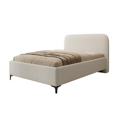 Meubella - Tweepersoonsbed Helsink - Beige - Teddystof - 140x200 cm product