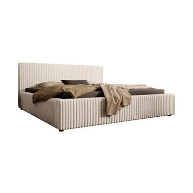Meubella Lit double Infinity - Beige - Tissu côtelé duveteux - 180x200 cm product
