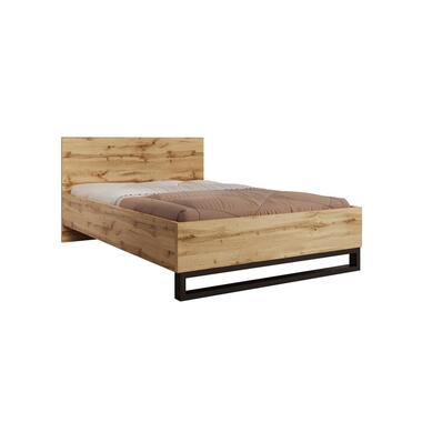Meubella Lit double Harlow - Chêne - 140x200 cm product