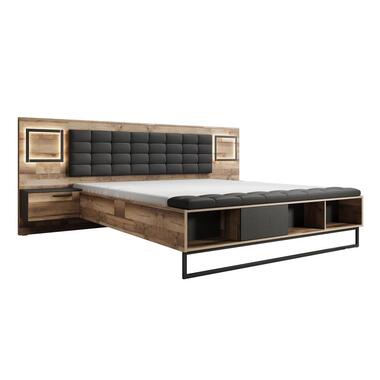 Meubella Lit double Serena - Chêne - 180x200 cm product