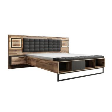 Meubella - Tweepersoonsbed Serena - Eiken - 160x200 cm product