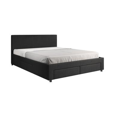 Meubella Lit double Suente - Noir - 160x200 cm product