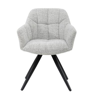 Eetkamerstoel Beige Stof - Zithoogte 48cm - Tommy - Set van 2 product