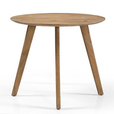 Eettafel Rond - Naturel Mangohout - 90x90x76cm - Oslo product