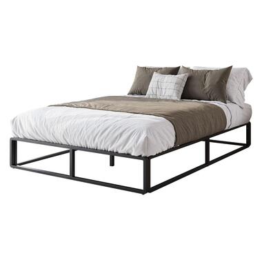 Meubella Lit double Andrea - Noir - 140x200 cm product