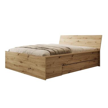 Meubella Lit double Brett - Chêne - 160x200 cm product