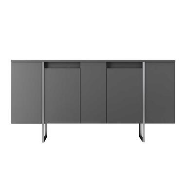 Modern dressoir: Woody Fashion Antraciet Zilver product