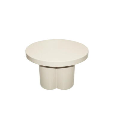 Table Basse Blanc Cassé Acier - 56,5x56,5x35,5cm - Brix Noa product