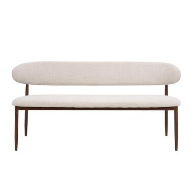 Eetkamerbank Beige - Zithoogte 47cm - 160x55x77cm - Alexia product