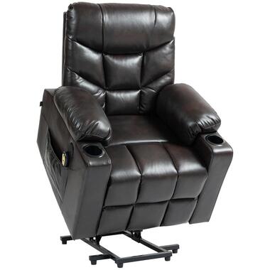 CLP Fauteuil Andover Noir Cadre - Similicuir - Marron product