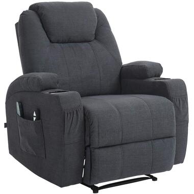 CLP Fauteuil Hepler Noir Cadre - Tissu - Gris foncé product