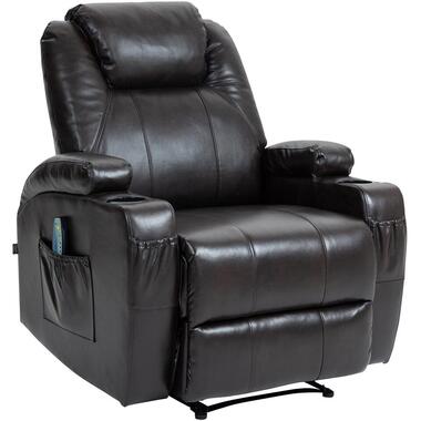 CLP Fauteuil Galena zwart Frame - Kunstleer - bruin product