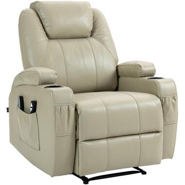 CLP Fauteuil Hepler Noir Cadre - Similicuir - Crème product