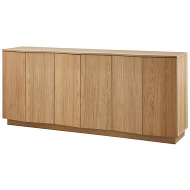 WOOOD Zuma dressoir - Push-To-Open - Eiken - Transparant - 85x22x45 product