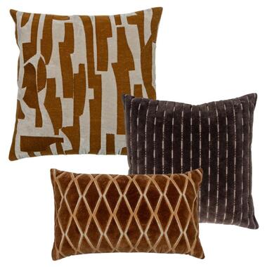 SET DE 3 - ISAI COUSSINS MARRON product
