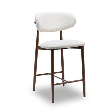 Tabouret Furnihaus Celia - Set de 2 - Beige noyer product