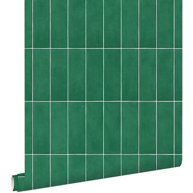 ESTAhome behangpapier - tegelmotief - donkergroen - 50 x 900 cm product