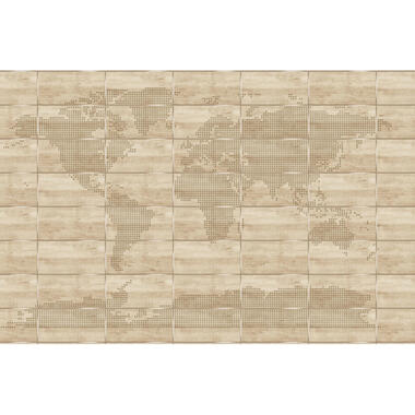Sanders & Sanders papier peint panoramique - carte du monde - beige product
