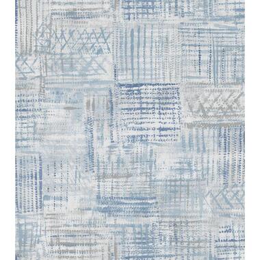 Sanders & Sanders papier peint - motif graphique - bleu - 53 cm x 10,05 m product