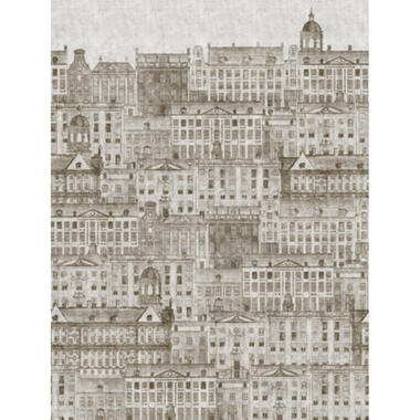 Sanders & Sanders fotobehangpapier - stadsgezicht - beige - 212 x 280 cm product