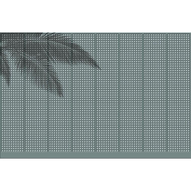 Sanders & Sanders fotobehangpapier - palmbladeren - blauw - 424 x 280 cm product