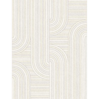 Sanders & Sanders papier peint panoramique - lignes graphiques - beige product