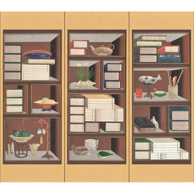 Sanders & Sanders fotobehangpapier - boekenkast - meerkleurig - 318 x 280 cm product